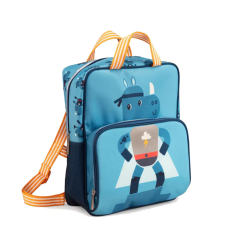 Rucsac pentru baieti Lilliputiens Super Marius, cu compartiment, cutie pranz, 3 ani