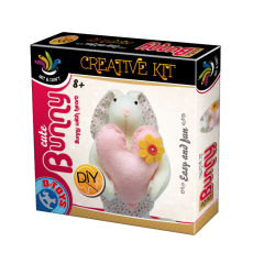 Joc creativ D-Toys, Set de creat iepuras cu inimioara