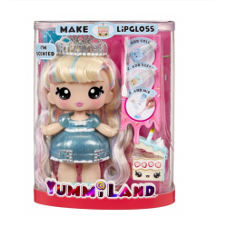 Papusa Callie Birthday Cake Yummiland, 23x13x30cm, cu oglinda si luciu de buze, multicolor