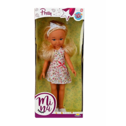 Papusa Dolz'n More - Pretty Mina, cu rochita cu flori, 35 cm