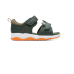 Clarks, Sandale din piele cu inchidere velcro, Verde padure