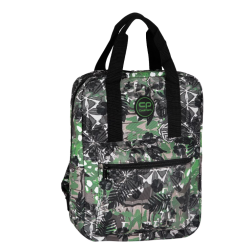 Ghiozdan CoolPack, scoala generala, verde/gri, 35x41x8 cm