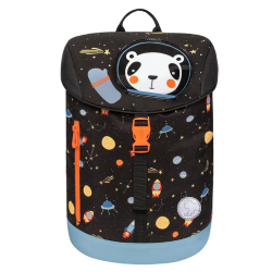 Rucsac Tiger, Hello Panda, prescolari, negru, 0, 34x14x22 cm