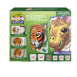 Set de desen, Mega set Crayola POP 3D, Jungle