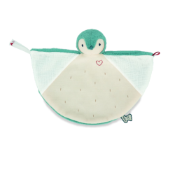 Jucarie de plus Kaloo Doudou - Pinguin, verde, 24 cm