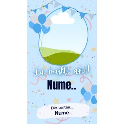 Felicitare personalizata - zi de nastere
