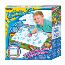 Covoras pentru desenat cu apa Tomy - Aquadoodle, Vehicle adventure