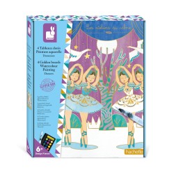 Set pictura cu acuarela Janod - Dansatori, 4 imagini