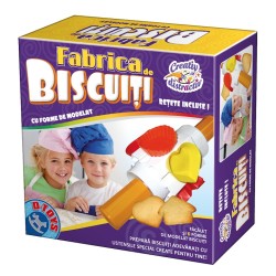 Joc Creativ D-Toys Fabrica de Biscuiti, Set de Decorat Biscuiti