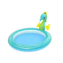 Saltea gonflabila Bestway, Seahorse Sprinkler Pool, 1.88m x 1.60m x 86cm