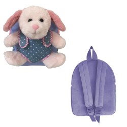 Ghiozdan gradinita S-cool, Baby Animals, Pink Dog, 23x8x28 cm