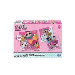 Puzzle L.O.L. Surprise, set 3 bucati, 147 piese, 17x17cm, pentru copii de la 5 ani