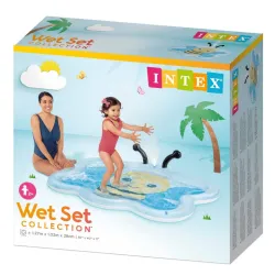 Piscina gonflabila Intex - Bumble Bee Spray, 127x102x28 cm